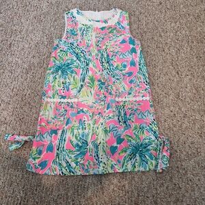 Vibrant Sleeveless Tropical Dress